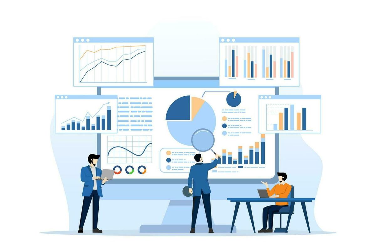 Ilustração de análise de métricas importantes para uma Landing Page que Converte.
